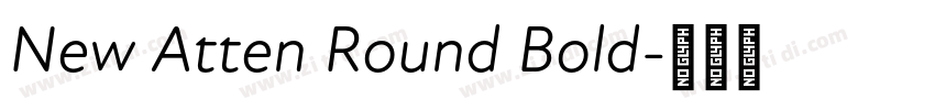 New Atten Round Bold字体转换